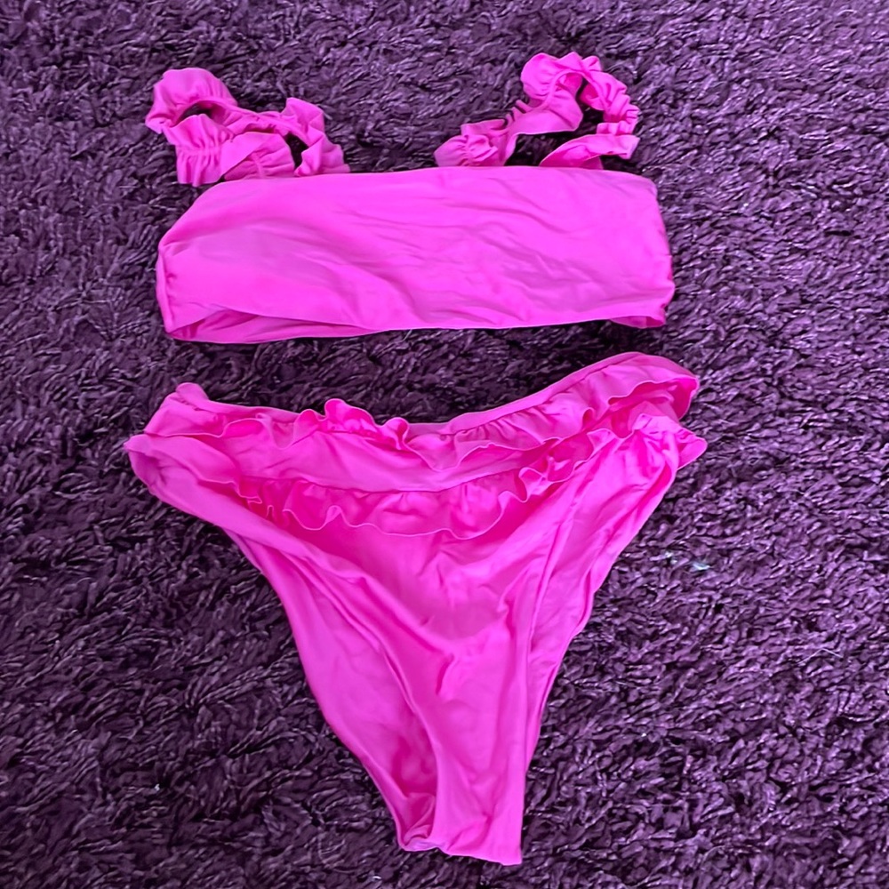 Hot pink bikini